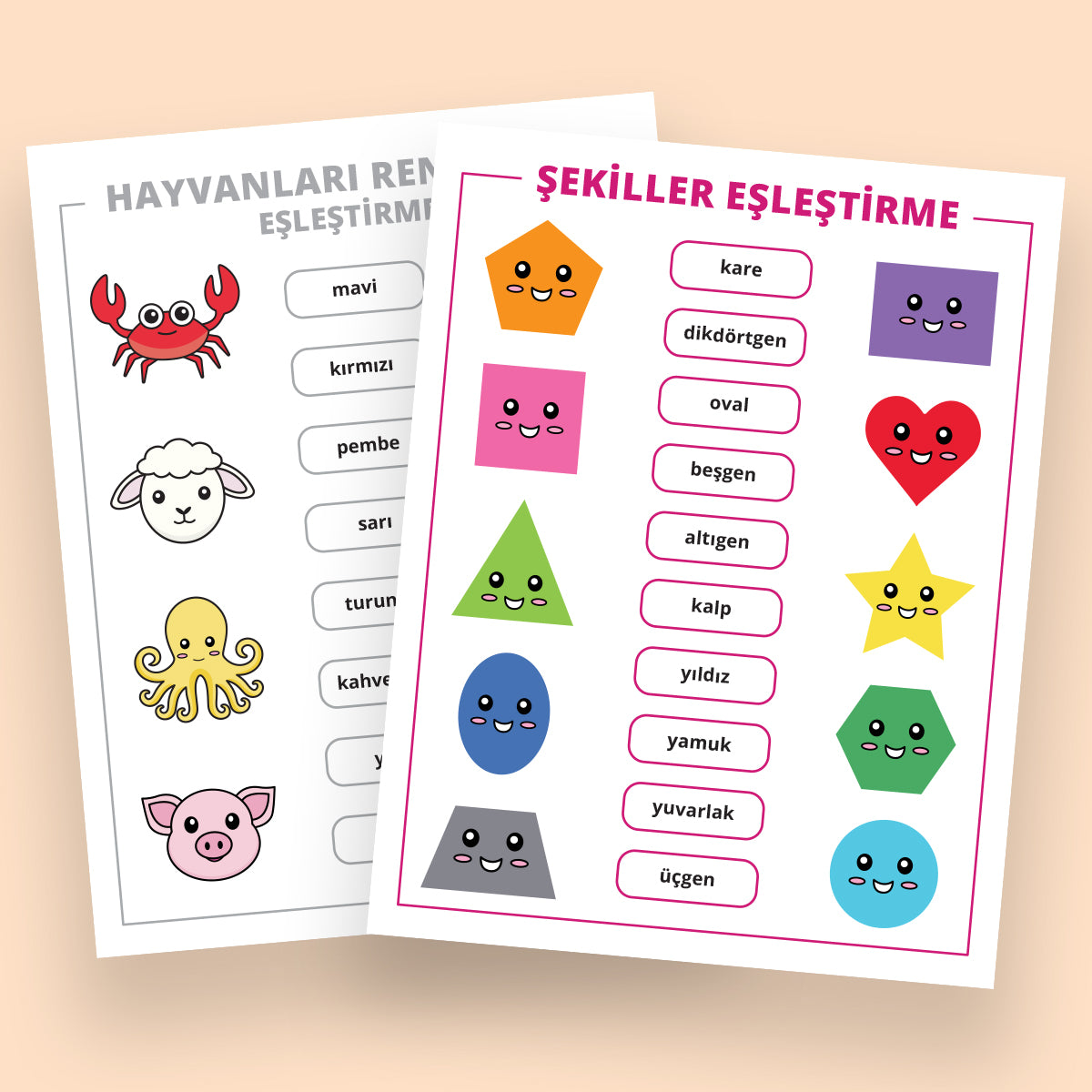 Yazdırılabilir "Eşleştirme Etkinliği" Paketi