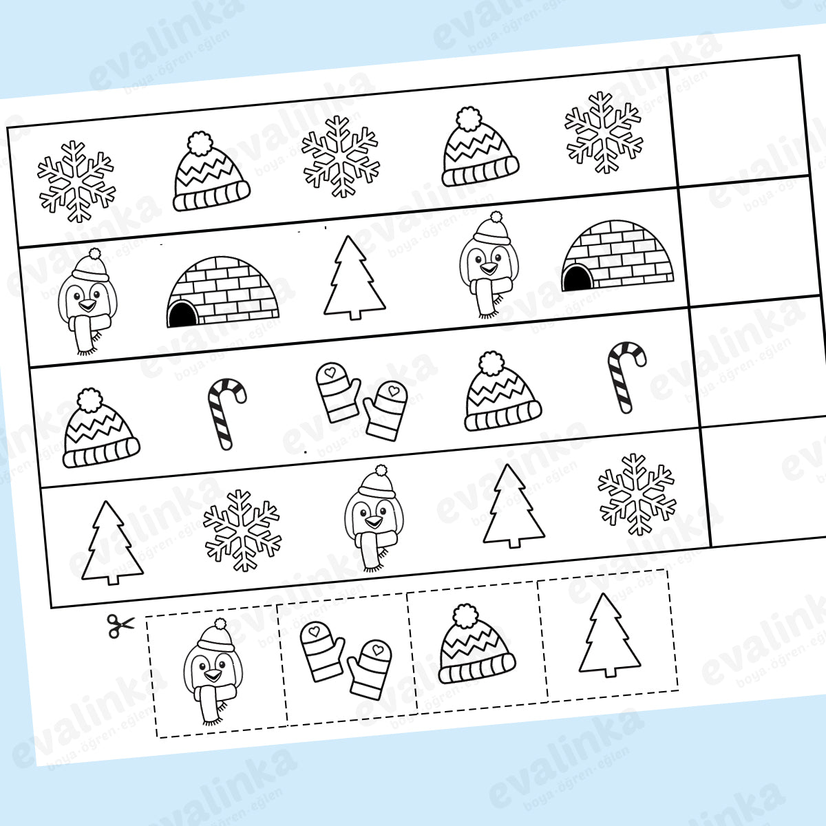Yazdırılabilir "Eğlenceli KIŞ" Paketi