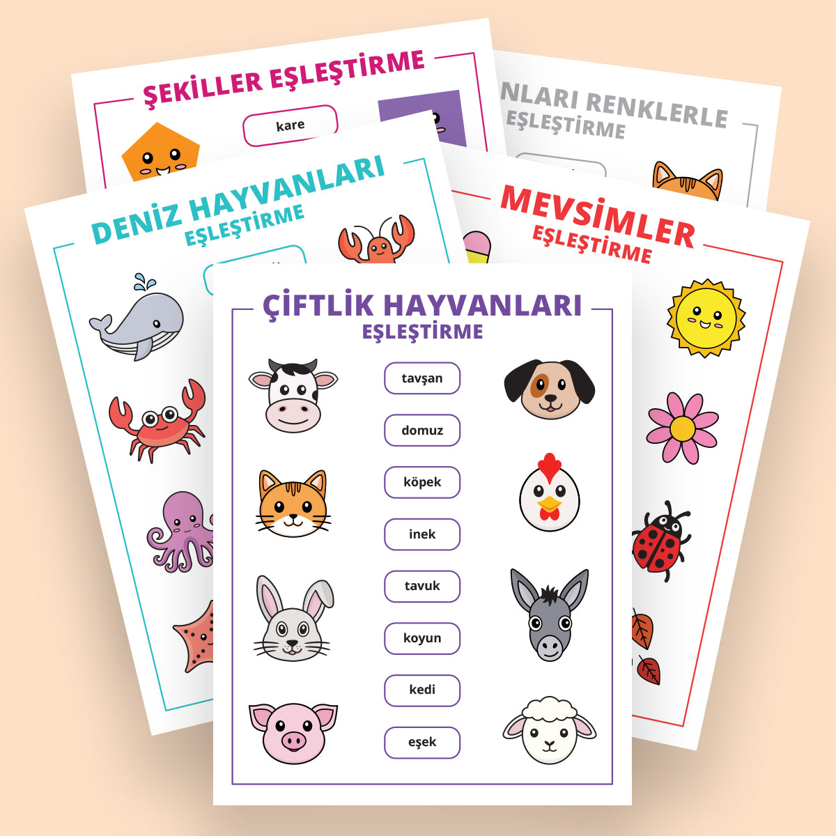 Yazdırılabilir "Eşleştirme Etkinliği" Paketi