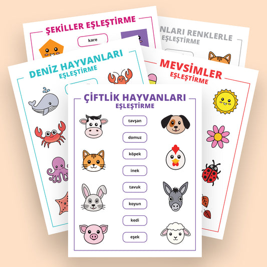 Yazdırılabilir "Eşleştirme Etkinliği" Paketi