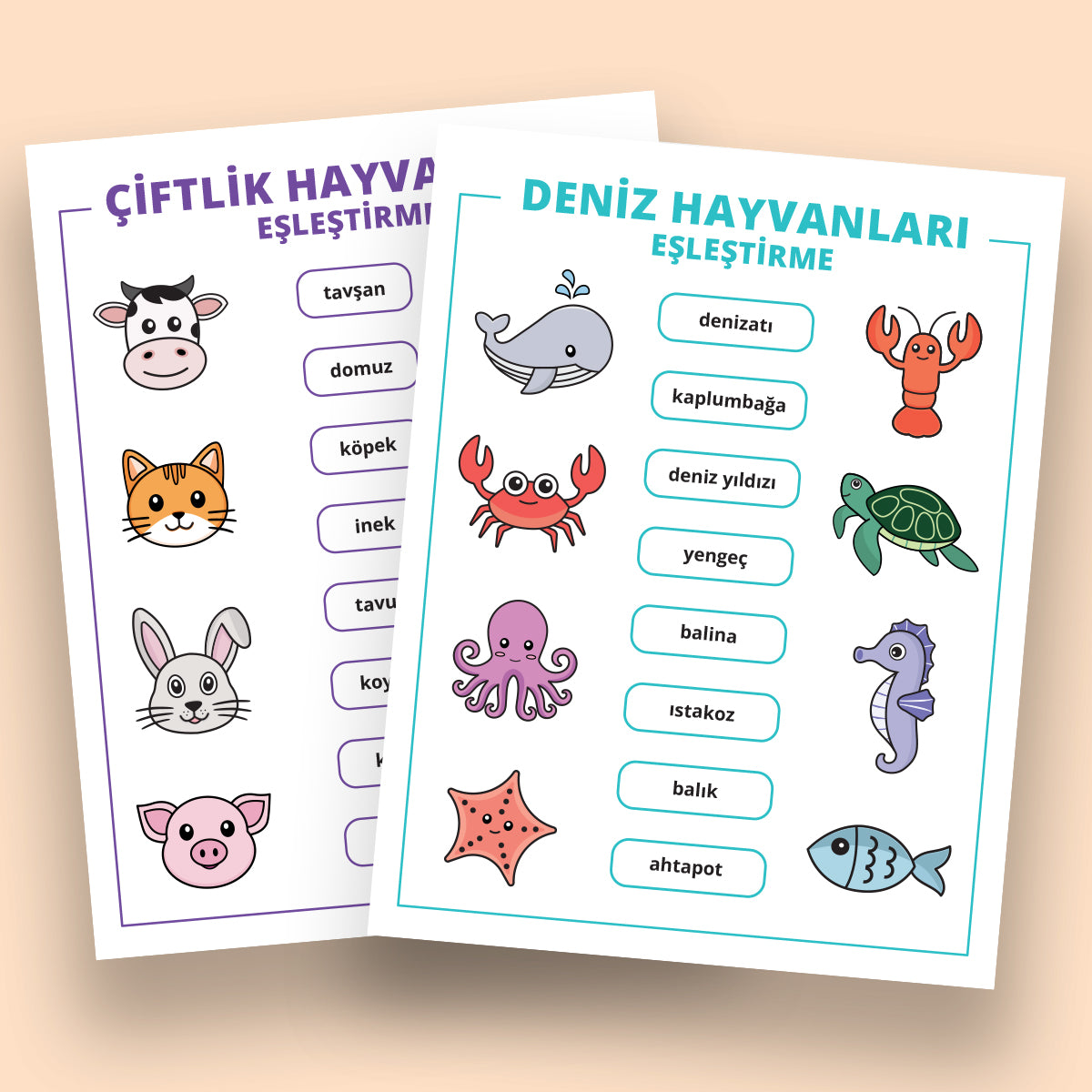 Yazdırılabilir "Eşleştirme Etkinliği" Paketi