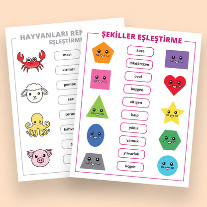 Yazdırılabilir "Eşleştirme Etkinliği" Paketi