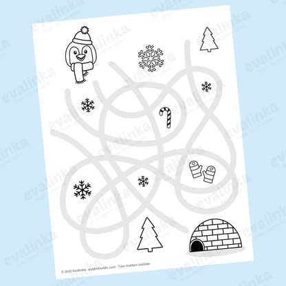 Yazdırılabilir "Eğlenceli KIŞ" Paketi