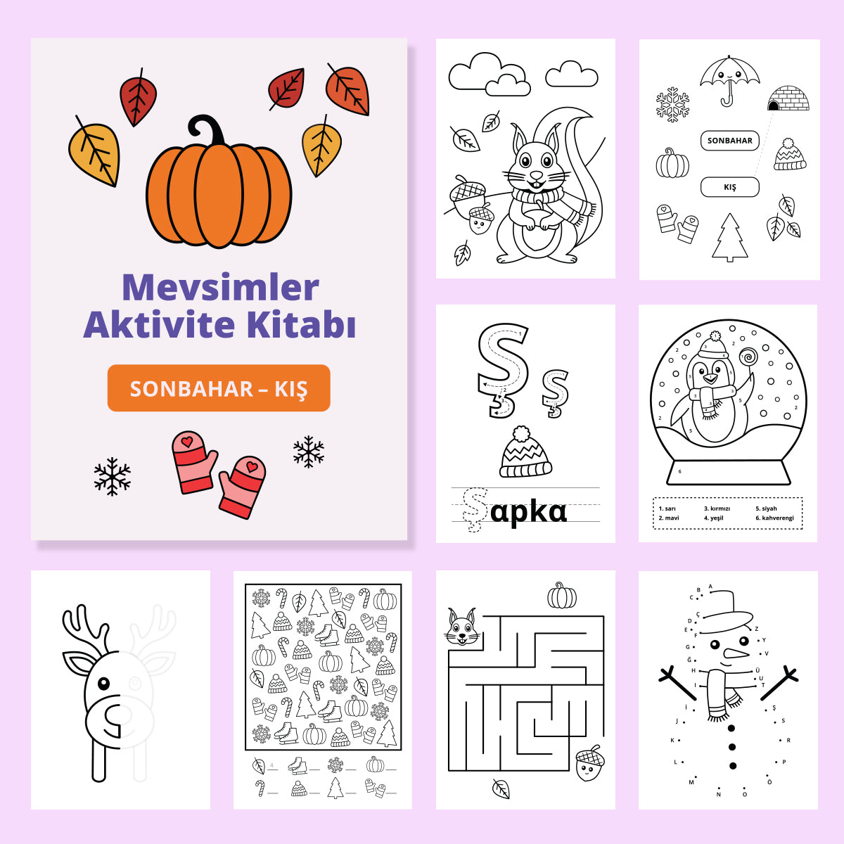 Mevsimler Aktivite Kitapçık Seti