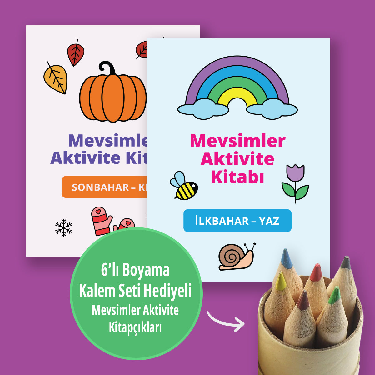 Mevsimler Aktivite Kitapçık Seti