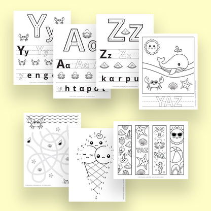 Yazdırılabilir "Eğlenceli YAZ" Paketi