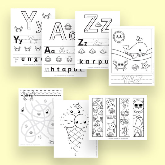 Yazdırılabilir "Eğlenceli YAZ" Paketi